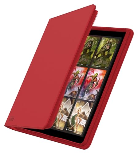 Image of Ultimate Guard Zipfolio 480 - 24 Pocket XenoSkin (Quadrow) Red