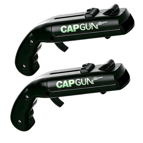 Cap Gun Bottle Opener,Funny Shooting Gun Creative Opener for Family Gatherings Party Games Bar Outdoor BBQ,Cool Gifts for Father's Day Birthday Christmas (2, Black)