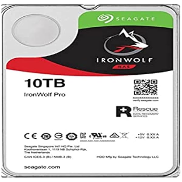 Seagate IronWolf Pro ST10000NE000 wewnętrzny dysk twardy 3.5 10000 GB Serial ATA III