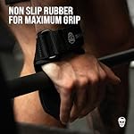 Gymreapers Weight Lifting Grips (Pair) for Heavy Powerlifting, Deadlifts, Rows, Pull Ups, with Neoprene Padded Wrist Wraps Support and Strong Rubber Gloves or Straps for Bodybuilding - Image 3