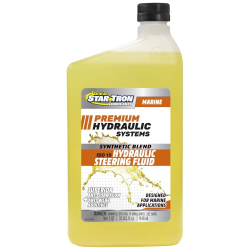 Star Tron Premium Synthetic Blend Hydraulic Steering Fluid ISO 15 Marine-Grade