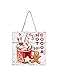 Square Funny Wood Christmas Hanging Ornament (Delicious Hot Cocoa)