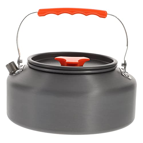 SUPVOX Camping Coffee Pot Large Capacity Kettle Aluminum Alloy Boiling Teapot Portable for Outdoor Home Use Random Color