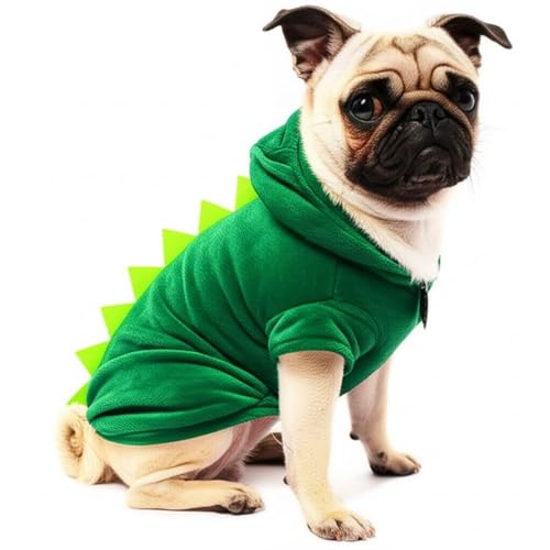Fantasia de Dinossauro para Cachorro e Gato Roupa Pet (Médio (M))