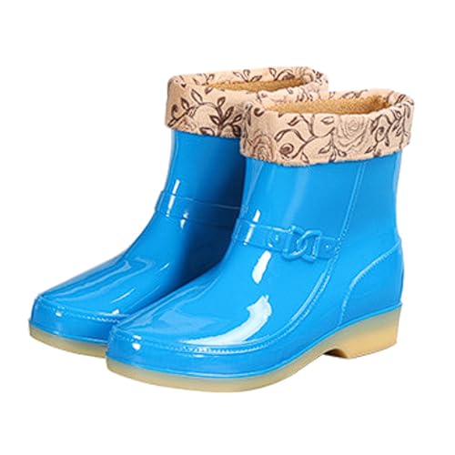 [LIEWEI Boutique RIBEN] ����~�߃V���[�g���C���u�[�c�A�h�����v�\�[�����[�N�u�[�c�A���O���\�ȗ��n�t���A�I�[���V�[�Y���Ή�(Blue 1,24)
