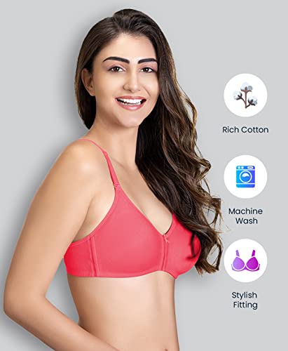Image of Lyra Women's Cotton Lightly Padded Wire Free Classic Full-Coverage Molded Bra