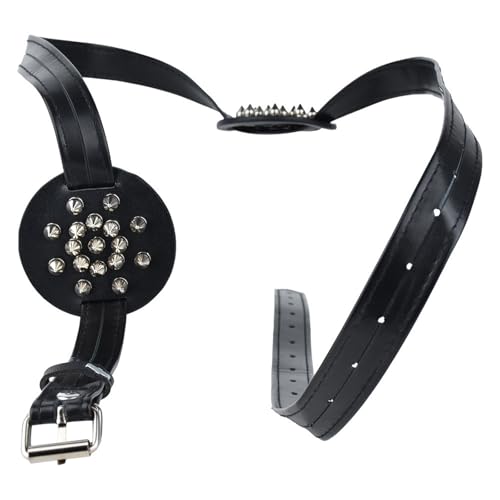 LOXICAI Bruststimulatoren mit Spikes Nippel Massager Brustwarzenstimulator Brustmassagegeräte Nieten-BH Mit Verstellbaren Lederriemen Fetisch Nipple Clamps Nippelklemme Klemmen Bdsms Sm Erotik Sex toy