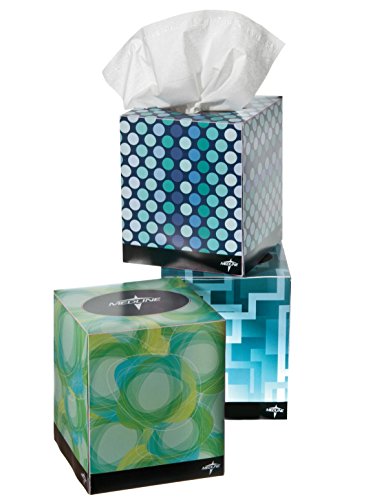 Medline Premium Paper Facial Tissue, 2-Ply, 8
