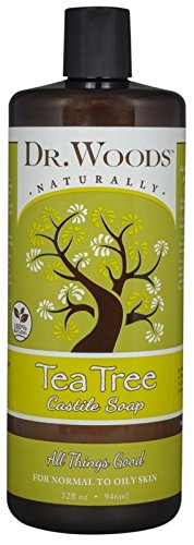 Dr. Woods Pure Cleansing Tea Tree Liquid Castile Soap, 32 Ounce