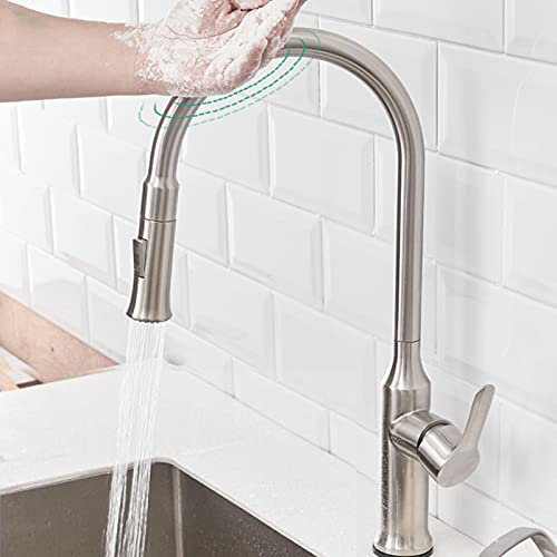 Robinet mitigeur d'évier intelligent avec double sortie d'eau