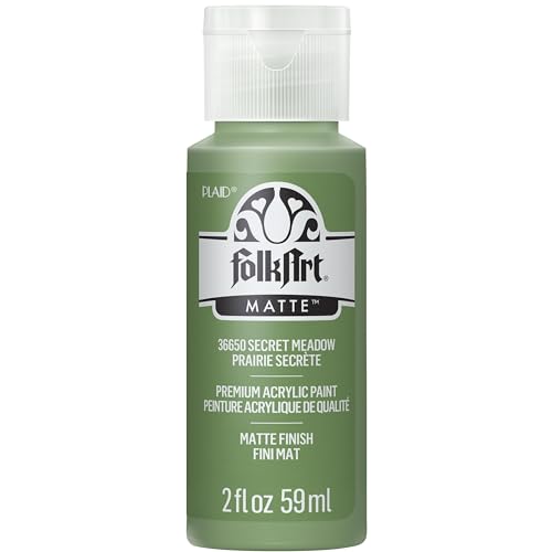 FolkArt Acrylic Craft Paint, Secret Meadow 2 fl oz Premium Matte Finish Paint, Perfect for Easy to Apply DIY Arts and Crafts, 36650