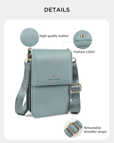 KOTORA RFID Blocking Crossbody Sling Bag, Cell Phone Shoulder Purse, Travel Wallet with Card Slots4