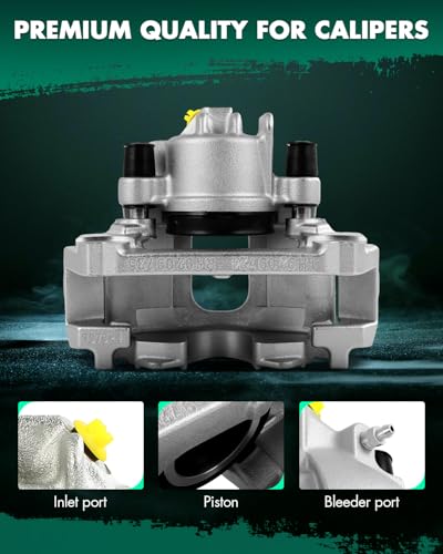 Image of SCITOO 19B2590A Front Left Driver Side Brake Caliper Fits For Volvo For S60 2001-2007,For Volvo For S80 1999-2006,For Volvo For V70 2001-2007,For Volvo For XC70 2003-2007, With Bracket,1PC