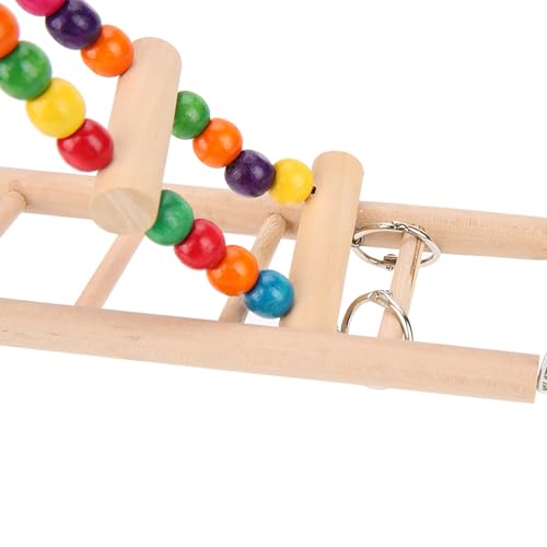 Bridge de escada pendurada escada escalada escalada balanço dupla camada de madeira hamster papagaio