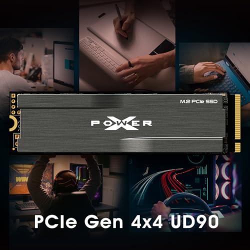 Silicon Power 1TB UD90 NVMe 4.0 Gen4 PCIe M.2 SSD R/W up to 5,000/4,800 MB/s with Heatsink (SP01KGBP44UD9005AC) - Image 4