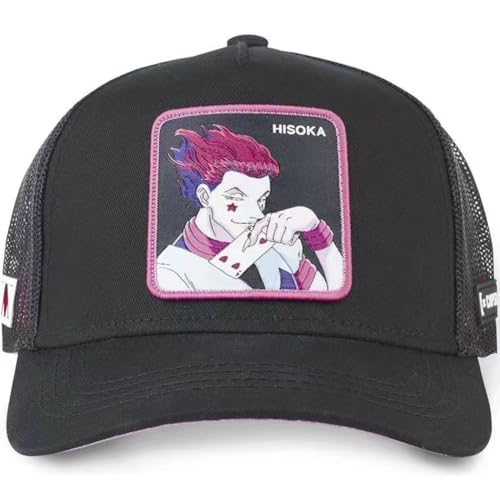 Killua Zoldyck/Hisoka - Gorra de béisbol con hebilla ajustable, diseño de anime, gorra lisa de verano, de algodón, transpirable, color liso, Tipo 4, M