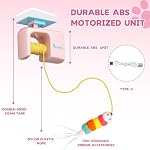 Interactive Cat Toy for Indoor Cat, Automatic Door Hanging Cat Toy with Detachable Design, Kitten Toys for Indoor Cats Self Play, 3.27 * 1.69 * 2.76Inch (Pink) - Image 3