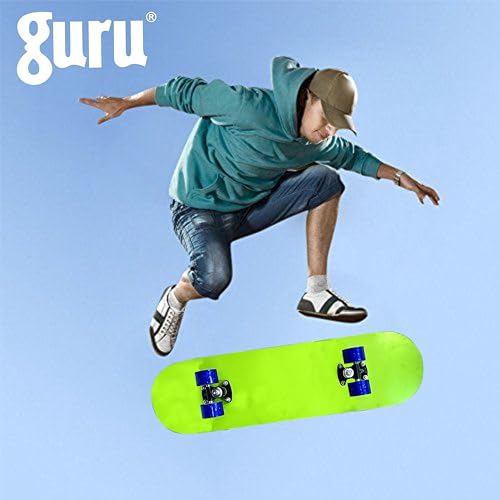 Image of GURU Skateboard, Wooden Non-Slip Skateboard for Kids, Adult, Casterboard /Skate Board /Hoverboard /Longboard for Beginners, Learners, Training Purpose for All Age Group
