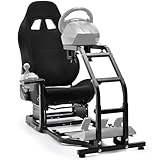 Anman Racing Gaming Simulator Cockpit & Seat Fit for Logitech G29,G27,G25,G923 Fanatec Thrustmaster T500RS T300RS Racing Wheel Stand Video Game, NOT Include Wheel Shifter Pedal