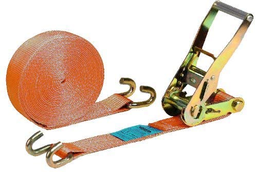 Ponsa 027136050104 Ratchet – Tendeur professionnel – Cliquet Crochet ouvert 50mm, Longueur Résistance 8,5 m - Orange