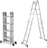 ESCADA ARTICULADA 4X4 DE ALUMINIO 16 DEGRAUS WORKER