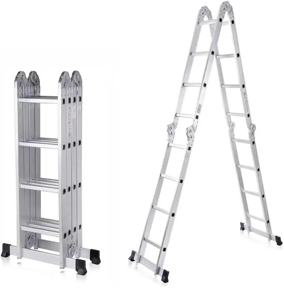 ESCADA ARTICULADA 4X4 DE ALUMINIO 16 DEGRAUS WORKER