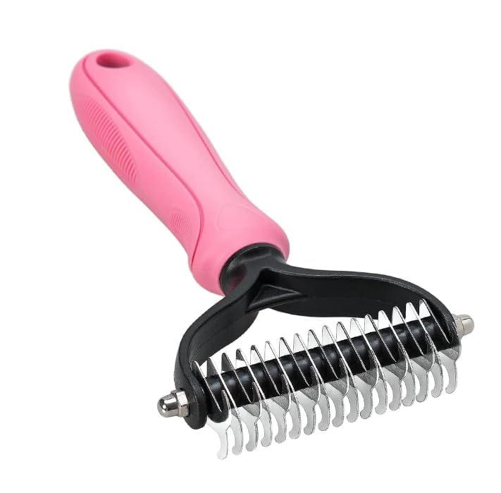 Dog Trust Stainless Steel Grooming Comb, Dogs Cat Detangler, Fur Trimming and Dematting, Hair Removal Brush, Grooming Tool Pink Color (B0CPM3ZHRN) Amazon Price History, Amazon Price Tracker