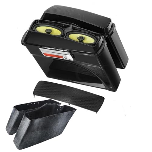 Motorrad 6x9 Lautsprecher Seitenkoffer Mit Deckel Latch Für Road King Electra Glide Street 1994-2013