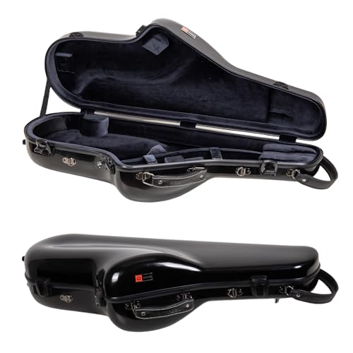 Crossrock Fiberglass Alto Sax Case CRF2020ASBK