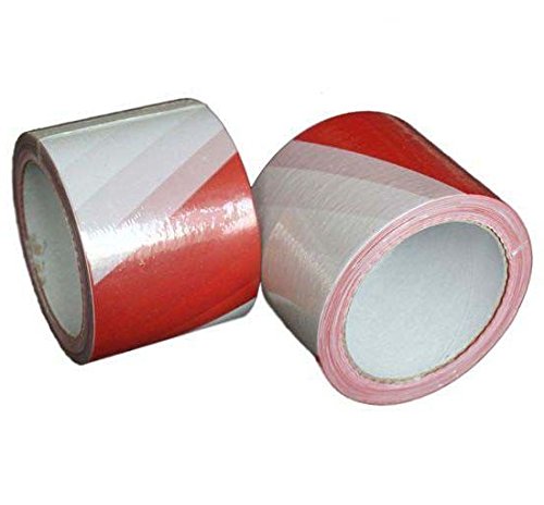 Preisvergleich Produktbild 100m x 75mm Absperrband Rolle Flatterband Baustellen Warnband Absperrungsband