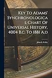 Key To Adams' Synchronological Chart Of Universal History, 4004 B.c. To 1881 A.d