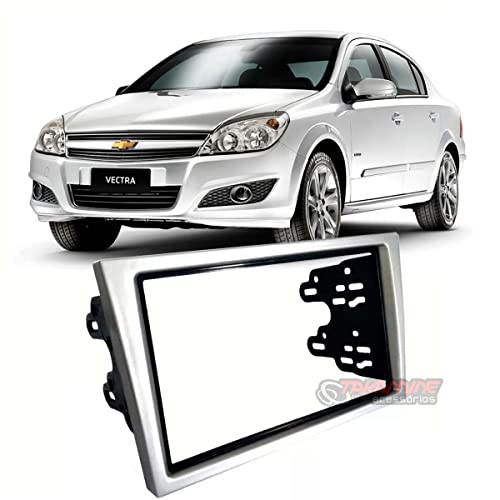 Moldura 2 Din multimidia MP5 para Vectra Corsa Meriva Montana padrão japonês e chinês prata