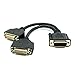 Produktbild CABLEDECONN DMS 59 Pin Dual 2 DVI Monitore, 59 Pin Stecker auf Zwei DVI 24+5 Buchse Dual Monitor Verlängerungskabel Adapter für Lhf Grafikkarte (dus 59 Pin Dual DV)