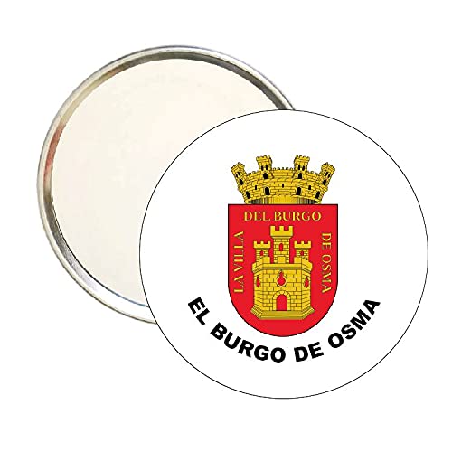 ROUND MIRROR. HERALDIC SHIELD OF THE BURGO DE OSMA SORIA