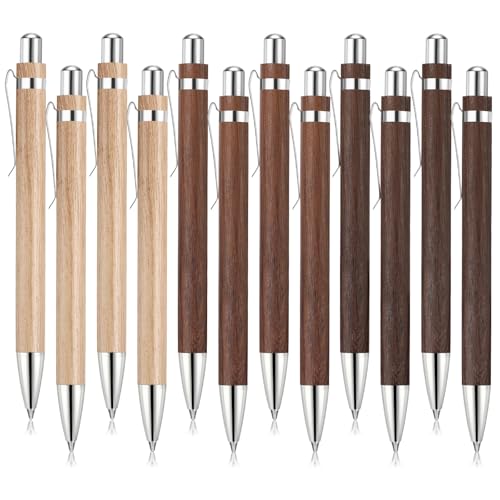 Sayglossy 12 Pcs Bamboo Pens Employee Appreciation Gifts Engraving Wooden