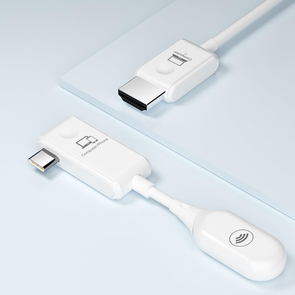 Transmetteur vidéo CS7 Récepteur adaptateur USB compatible avec Dongle 1080P Extendeur sans Type C Câble de projection