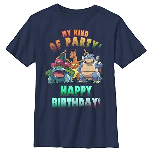 Boy's Pokemon My Kind of Party Happy Birthday T-Shirt