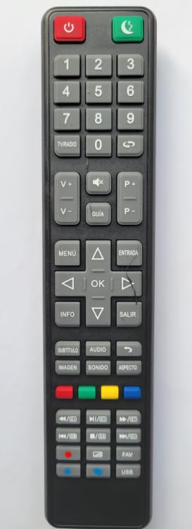 Mando a distancia compatible con TD SYSTEMS K50DLX9US 30604510CXTDS001 K24DLX10HS K24DLX9HS K32DLX10HS K32DLX9HS K40DLX10FS K40DLX9FS K55DLX9US K58DLX9US