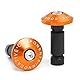 Bar End Motorrad UNIVERSAL Lenkergewichte Lenkerenden Alu Set Dekoration Ø22mm (7/8),Orange
