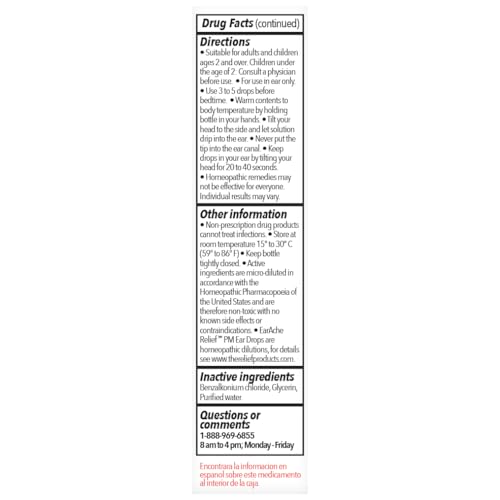 Homeopathic EarAche Relief PM Ear Drops - Nighttime Formula (0.33 Fl. Oz.) - Thumbnail 6