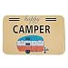 Ownest Happy Camper Camping Door Mat,Entrance Outdoor/Indoor Floor Doormat Door Non Slip Mats Bathroom Kitchen Decor Rug 40cmx60cm
