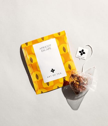 Art Of Tea Apricot Escape - Caffeine Free | 50 Eco Friendly Pyramid Tea Bag Sachets thumb #4