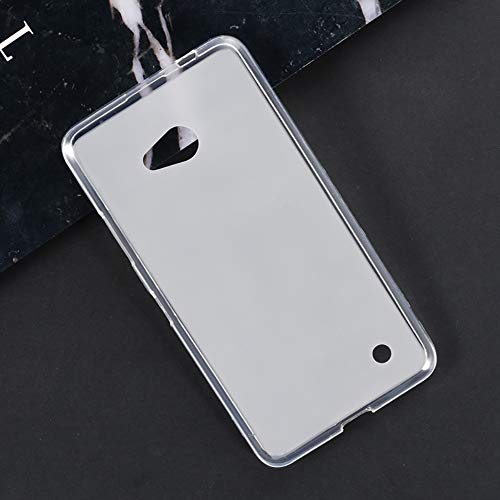 Microsoft Lumia 640 LTE Case, Scratch Resistant Soft TPU Back Cover Shockproof Silicone Gel Rubber Bumper Anti-Fingerprints Full-Body Protective Case Cover for Microsoft Lumia 640 LTE (White)