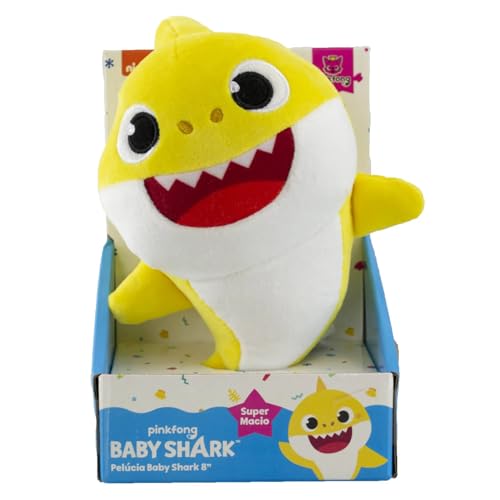 Pelúcia Baby Shark Amarelo 20cm Super Macia - Sunny