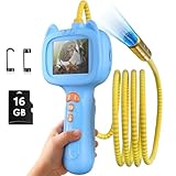 Borescope Snake Camera with Light for Kids，STEM Endoscope Educational Toy Kit，Outdoor Camping Nature Science Exploration Hoilday Birthday Gift for Boys & Girls Ages 3+ Years Old (Blue)