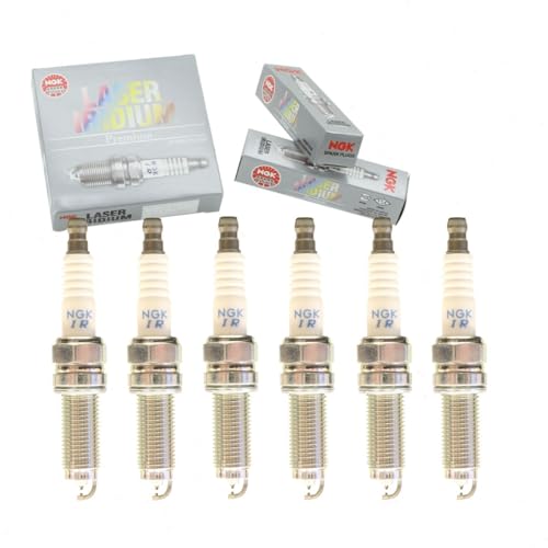 6 pc NGK Laser Iridium Spark Plugs compatible with Honda Odyssey 3.5L V6 2018-2021