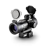 Aomekie Red/Green Dot Sight Airsoft Multi-brightness settings Rifle Scope with 20mm/22mm Picatinny Rail Mount and Flip up Lens Cover Rifle Scope