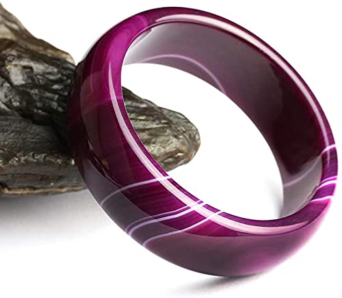Bracelet en jade et calcédoine violette pour femme à porter au quotidien