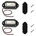ecocstm 2 PCS White LED License Plate Light, 6-SMD Waterproof Tag Lights, 12V-24V DC Lamp Taillight, Step Courtesy Light Dome Cargo Lights for Truck SUV Van RV Trailer