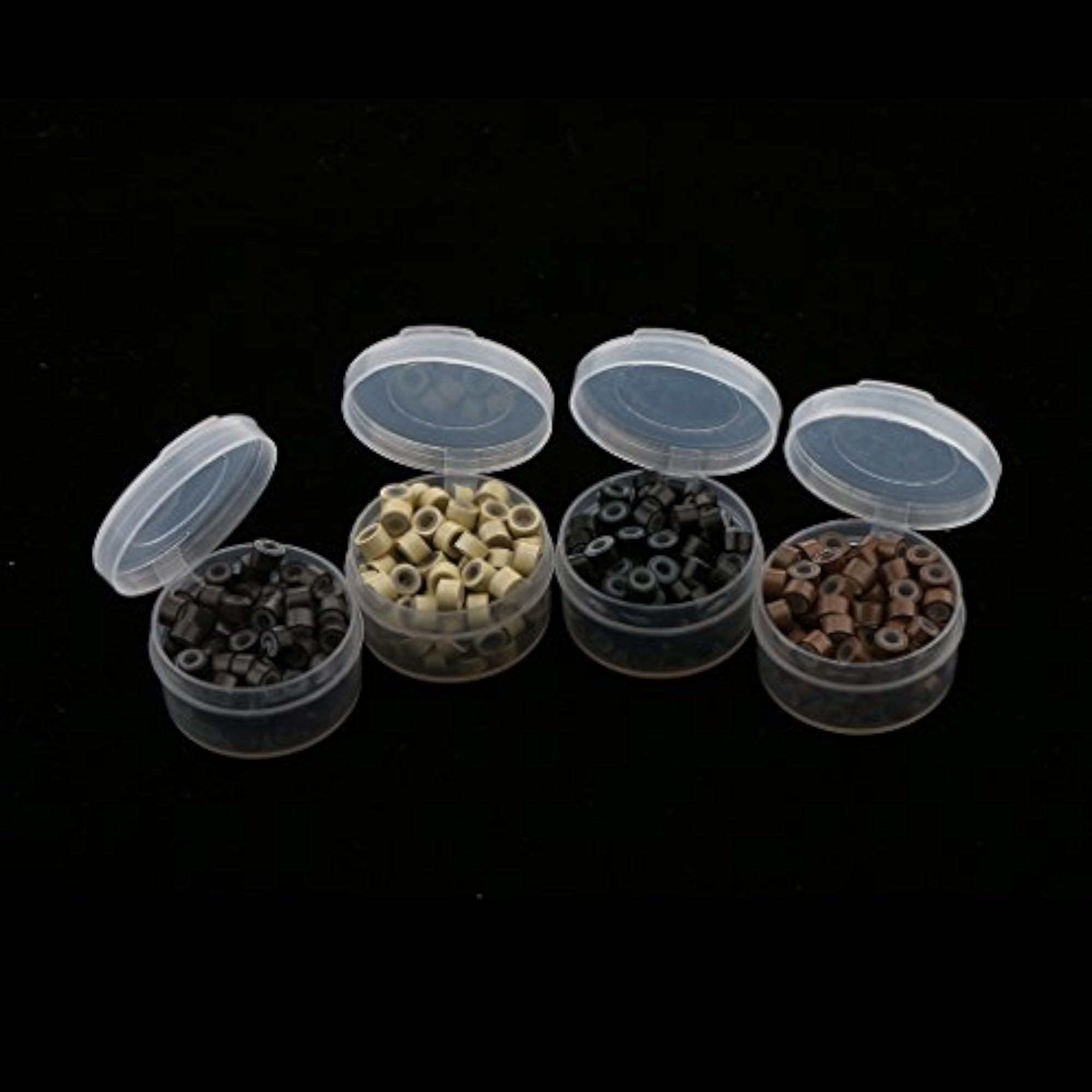 400pcs Silicone Micro Rings Beads Hair Extensions Kit